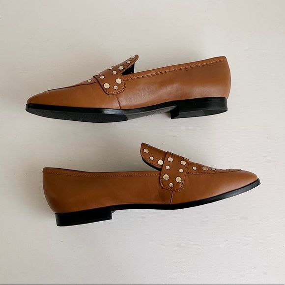 ✨New MARC FISHER Zimma Leather Studded Loafers - Picture 5 of 9